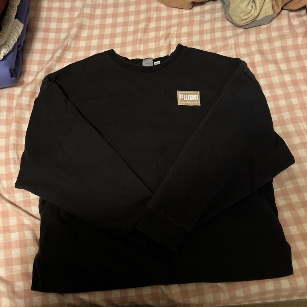 Puma Black Shirt with Tan Logo